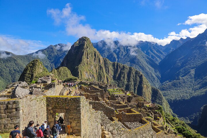 Machu Picchu citadel and terraces in the Andes